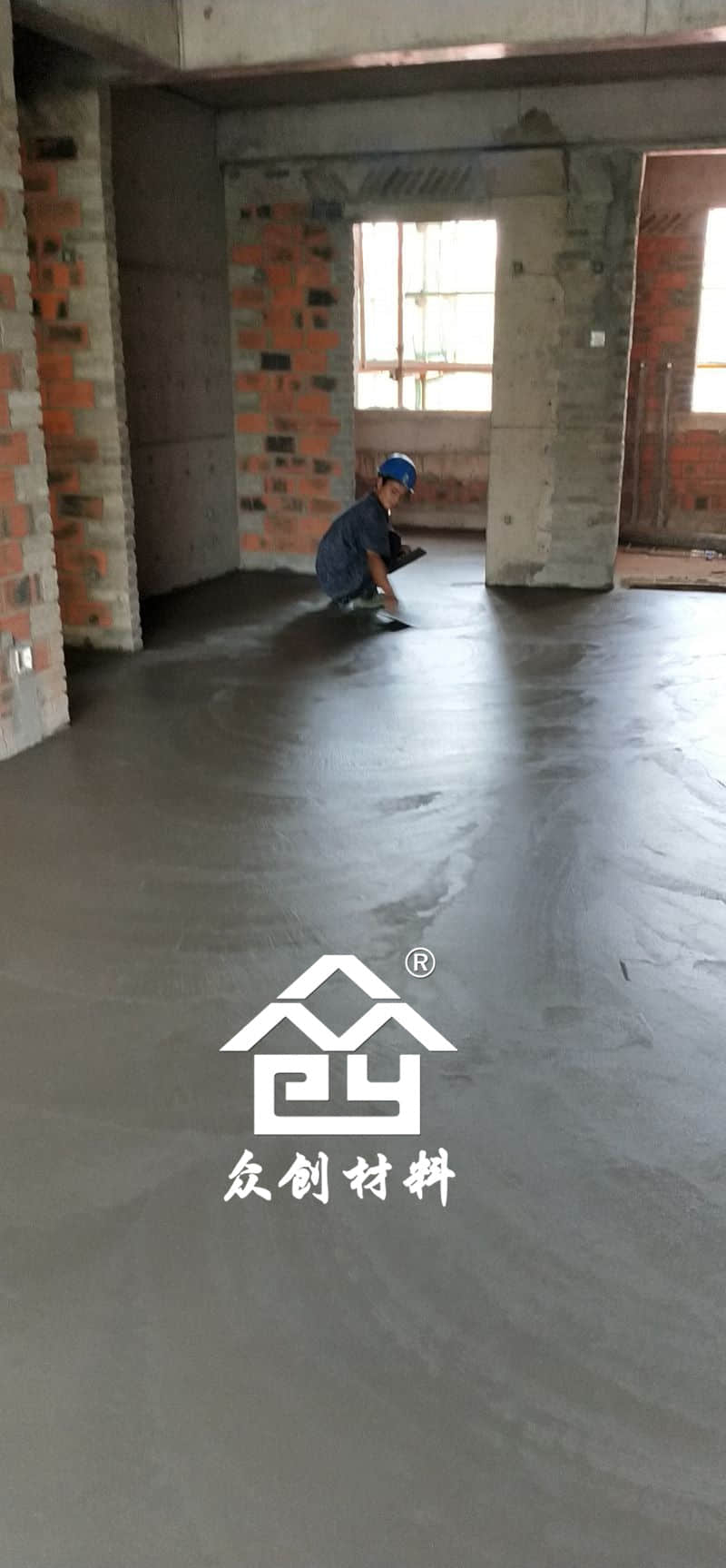 HKS改性聚丙烯保溫隔聲板現場施工現場-抹平 HKS改性聚丙烯保溫隔聲板現場施工現場-抹平